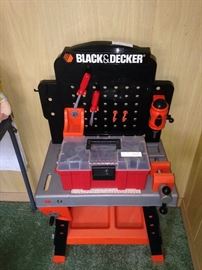 Toy Black & Decker work bench