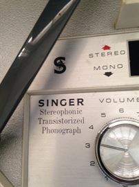 Vintage Singer stereophonic transistorized phonograph
