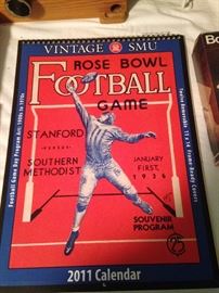 2011 calendar copied after the 1936 souvenir program for SMU 1936 Rose Bowl