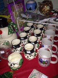 Some of the many Christmas items