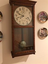 Seth Thomas 30- day antique wall clock