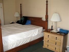 Note: 4-Poster King Bed Frame For Sale,,, Not the Mattress and Foundation