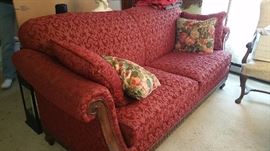 Laura Ashley sofa in royal red upholstery - gorgeous!