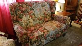 Chintz loveseat #2. Really. we have TWO of these.
