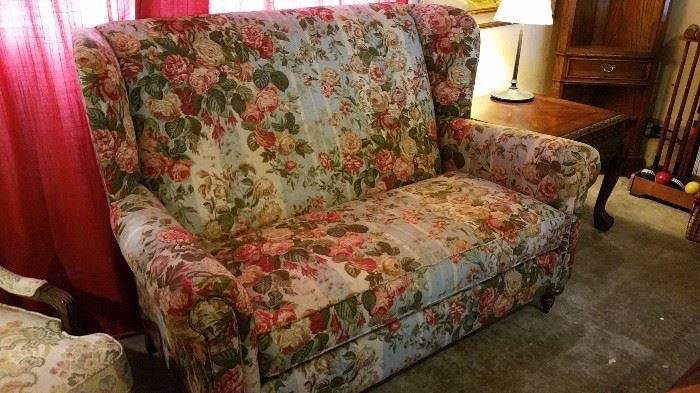 Chintz loveseat #2. Really. we have TWO of these.