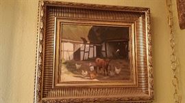 original oil by Knud Edsberg, Sedish, 1911-2003