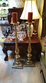 brass candelholders - LARGE