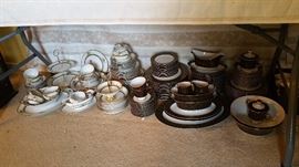 two vintage dinnerware sets - Noritake and Sango
