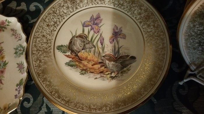 Lenox bird plates'
