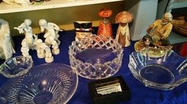Orrefors crystal bowls, trade sign