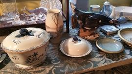 Royal Copenhagen tureen, covered butter