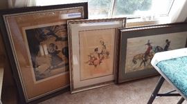 signed Norman Rockwell drawings....but he did lots of these