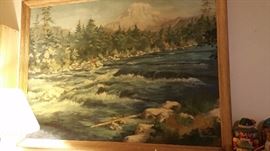 huge oil painting