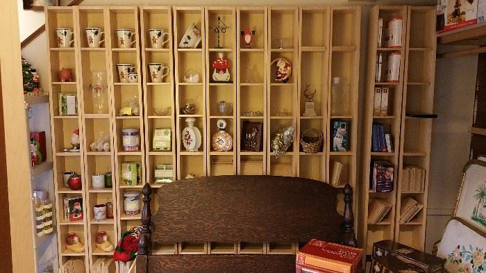 we have around 20 of these knick knack shelves, from Ikea for CDs or other small items.  shelves are adjustable and they are very handy. 