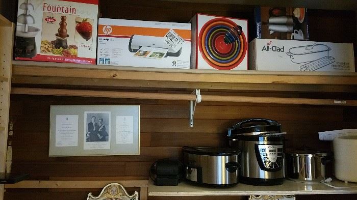 cookware, new in box or barely used