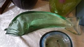 Kosta ? large - 20" fish sculpture
