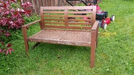 outdoor bench