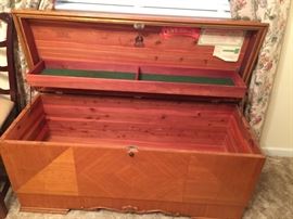Inside Waterfall Cedar Chest