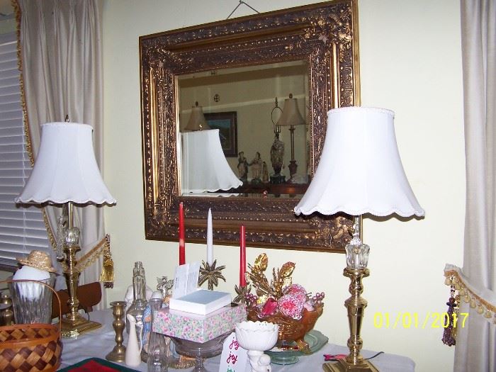 Beautiful Mirror Lamps and misc.