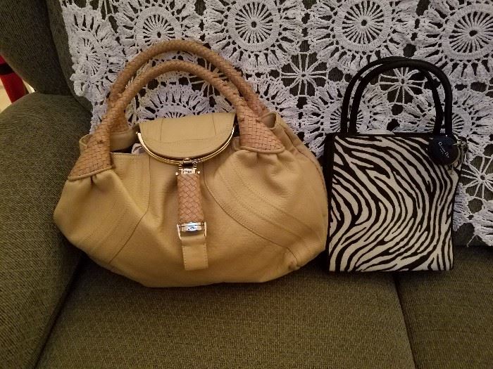FENDI PURSE. NEW SOLD FOR  $2250,  CHRISTIAN DIOR AND OTHERS