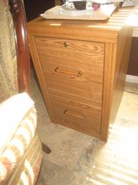 Oak file cabinet