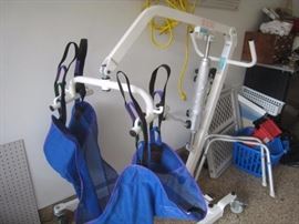 Hydraulic/manual patient lift.  Can be powered with battery