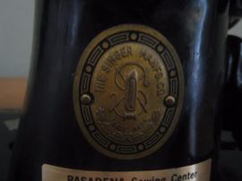 antique Singer sewing macine