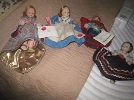 Madame Alexander and other vintage dolls.