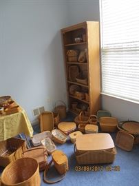 Lots and lots of signed  Vintage Longaberger Baskets