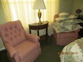 Pair of matching lounge chairs