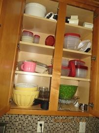 More Tupperware storage items and pyrex items