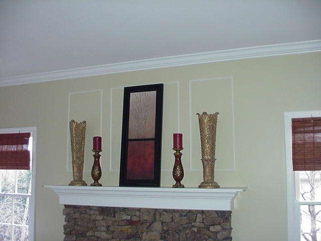 Mantel accessories and mirror