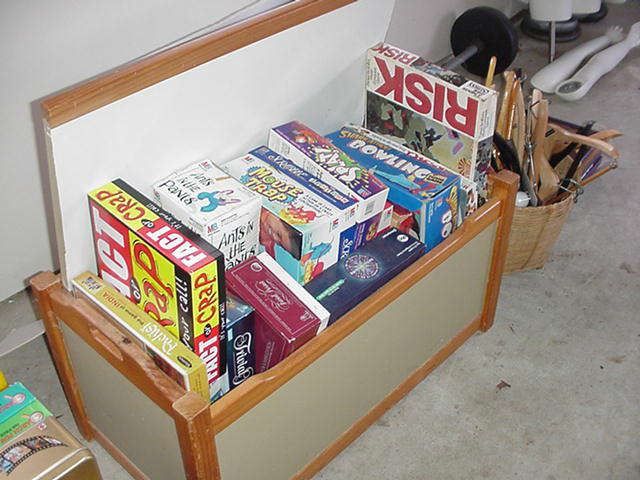 Toy box and games
