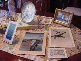 Woodblock prints, pre WWII