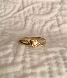 14k pinky or child's ring