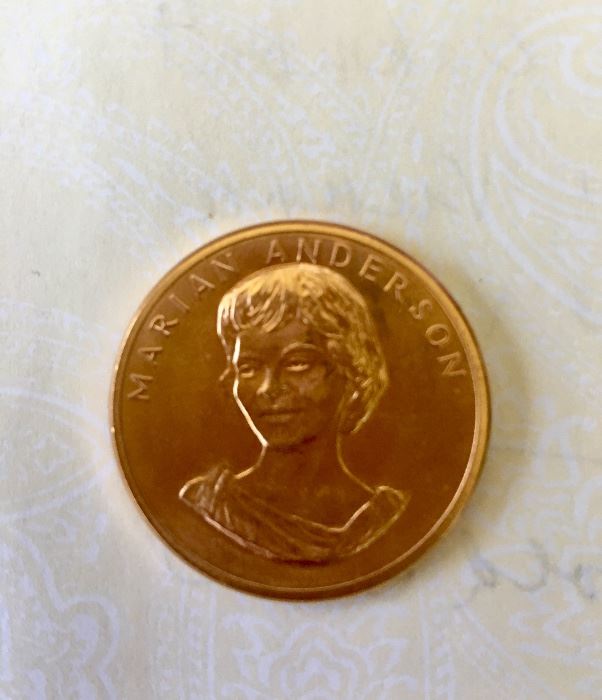1/2 oz. .900 gold 1980 Marian Anderson commemorative coin