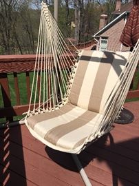 Hammock chair on frame