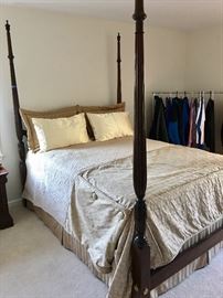 Queen four-poster bed