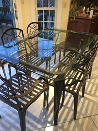 Heavy metal kitchen table/chairs