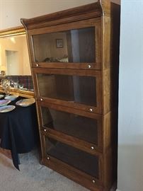 Contemporary Oak Lawyers Bookcase