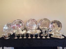 Silver Plate Trays and Serving Pieces