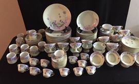 Limoges and Austrian Handpainted - Service for 12