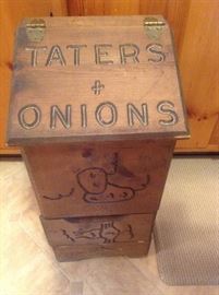 Tater & Onion Wood Box