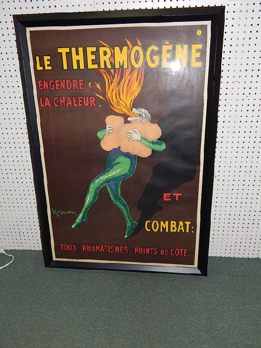 original Le Thermogene linen advertising poster