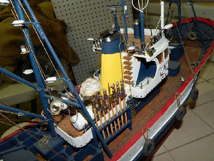 vintage wood ship models