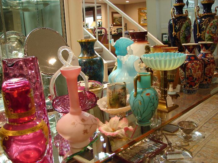 Sampling of assorted art glass