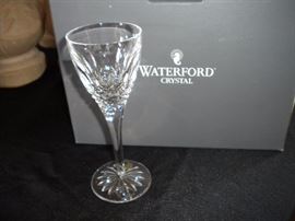 Waterford crystal cordials assorted set of four. New in box.