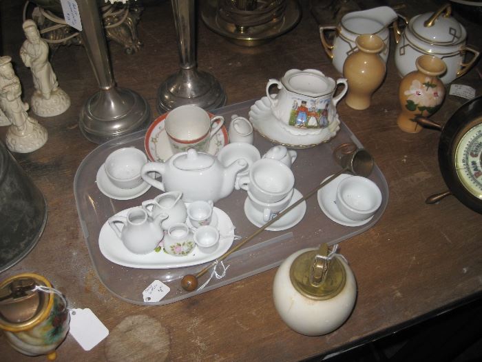 antique childs tea set