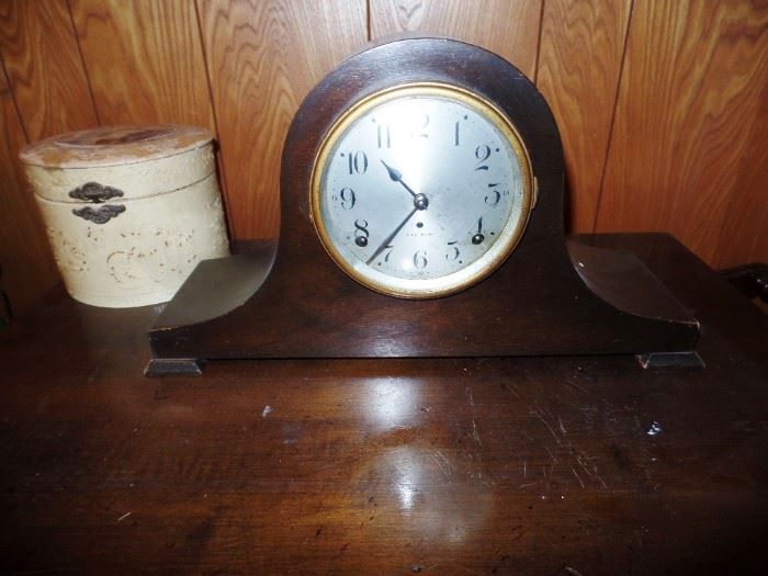 Vintage fireplace clock