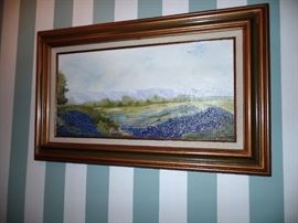 Another original oil, Bluebonnets